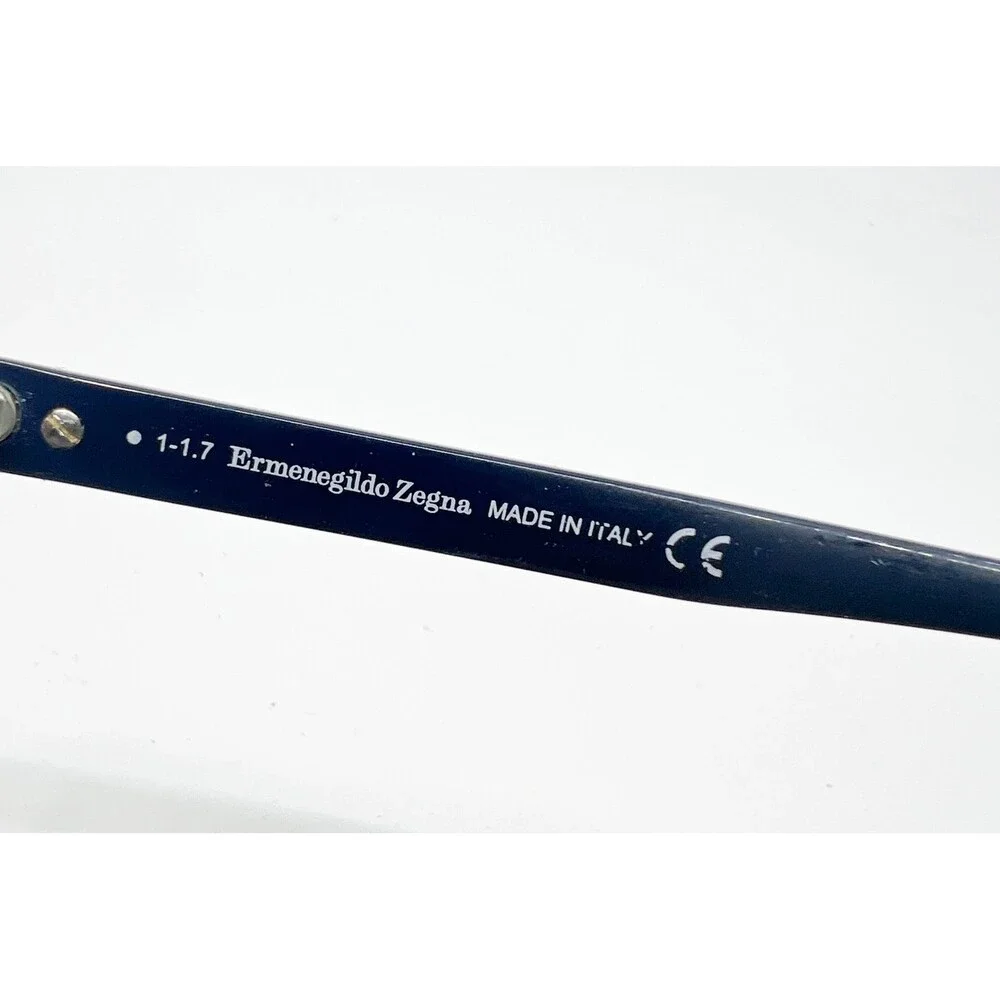 Ermenegildo Zegna Eyeglasses Mens Blue EZ 5002-3 090 57-16-145 Square Italy